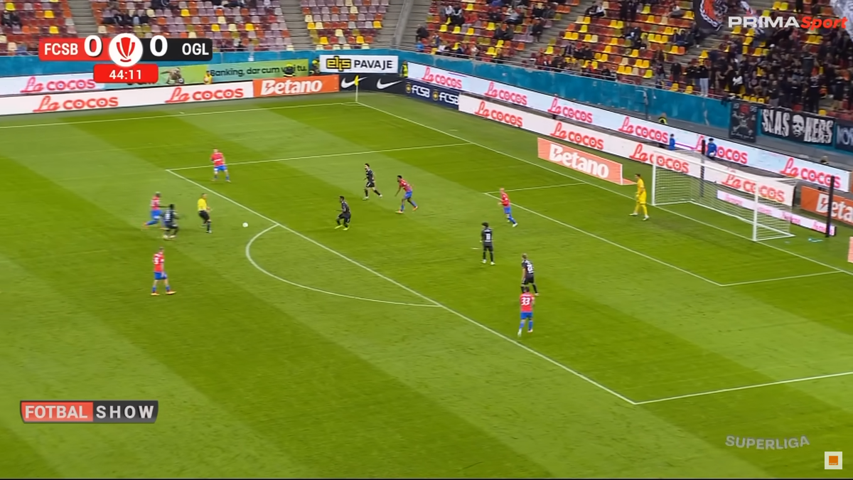 FCSB - Oțelul, Bîrligea și Alhassan s-au încurcat