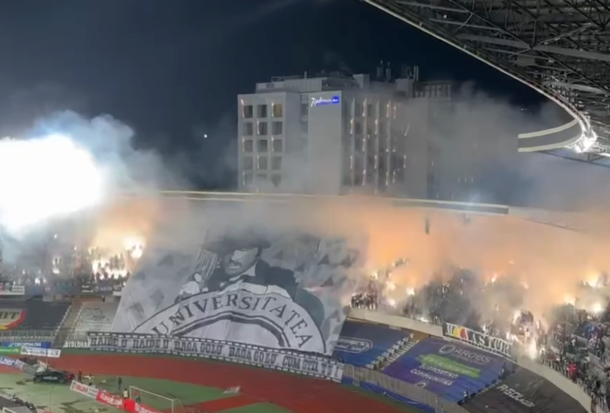 Invitat special și coregrafie inspirată din „Mărgelatu” la derby-ul U Cluj - CFR