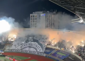 Invitat special și coregrafie inspirată din „Mărgelatu” la derby-ul U Cluj - CFR