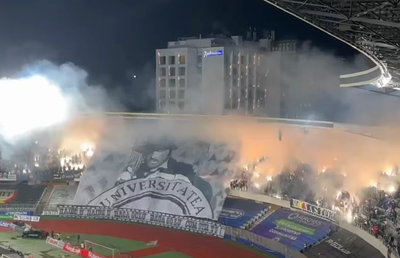 Invitat special și coregrafie inspirată din „Mărgelatu” la derby-ul U Cluj - CFR