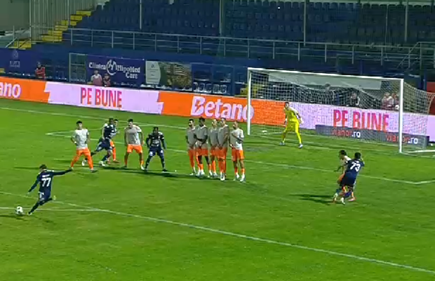 Golul etapei în Superliga! Și-a dus echipa pe locul secund cu o execuție superbă