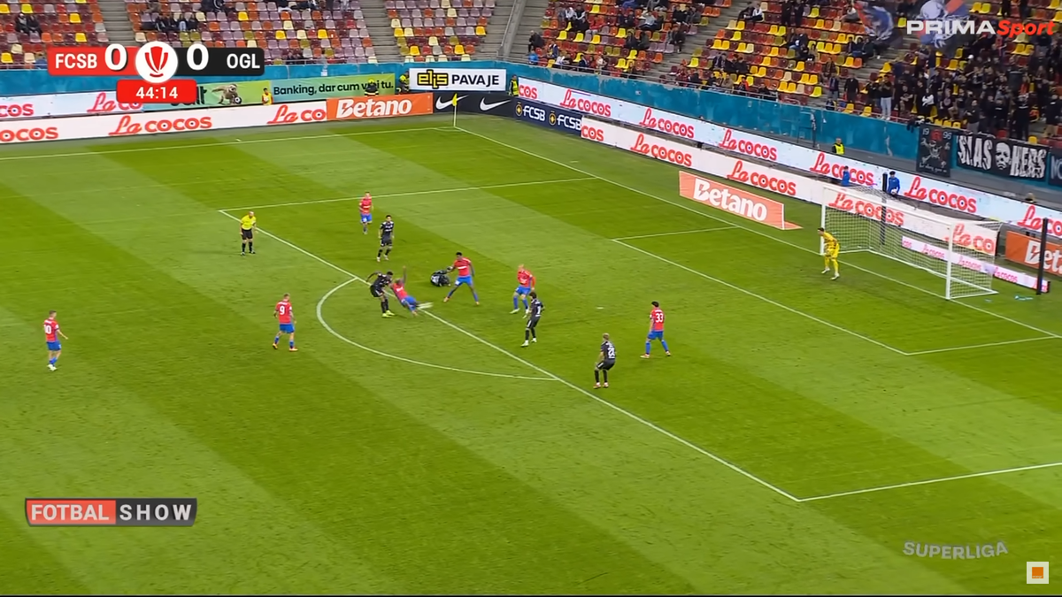 FCSB - Oțelul, Bîrligea și Alhassan s-au încurcat