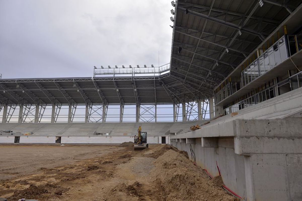 VIDEO + FOTO Imagini de la cel mai nou stadion din Liga 1: „Investiția totală va fi între 20 și 25 de milioane de euro” » Va fi inaugurat în vară cu o echipă de Champions League