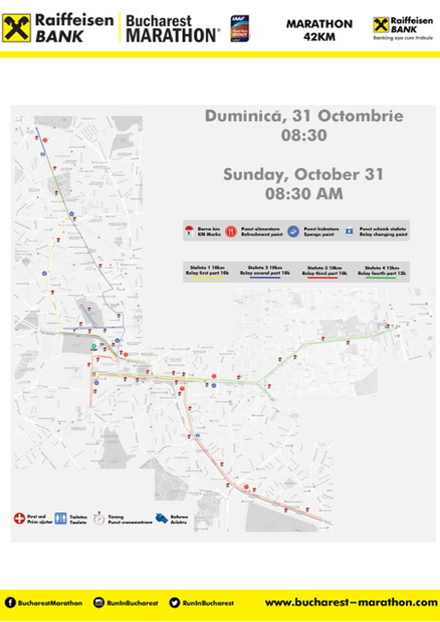 Restricționarea traficului rutier pe perioada derulării celei de-a 14-a ediții a Maratonului București