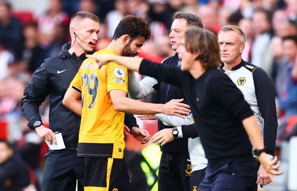 Gestul reprobabil pentru care Diego Costa a văzut „roșul” în prelungirile meciului Brentford - Wolverhampton