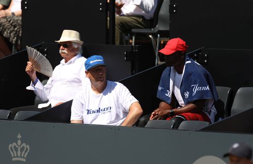 Sven Groeneveld (șapcă albastră), la un meci al Biancă Andreescu / FOTO: Imago