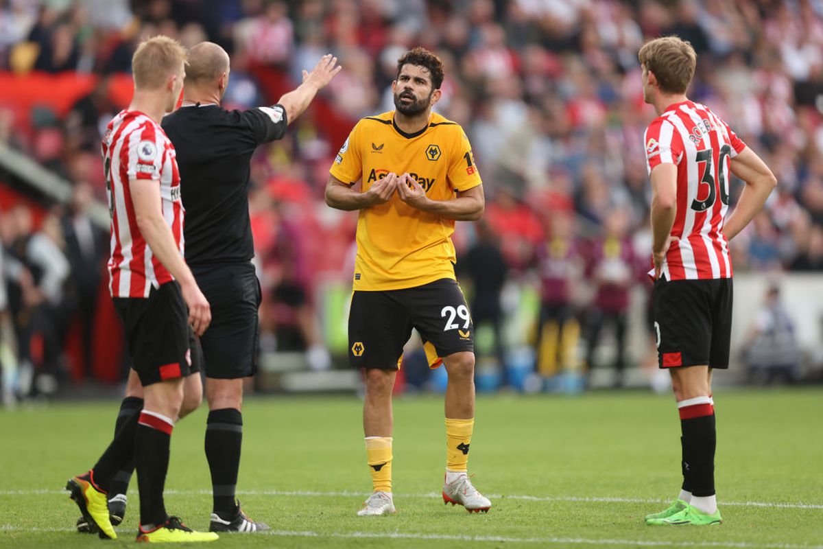 Gestul reprobabil pentru care Diego Costa a văzut „roșul” în prelungirile meciului Brentford - Wolverhampton