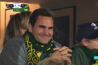 Roger Federer, cu mamă sud-africană, a petrecut în vestiar cu naționala de rugby, care a câștigat Cupa Mondială
