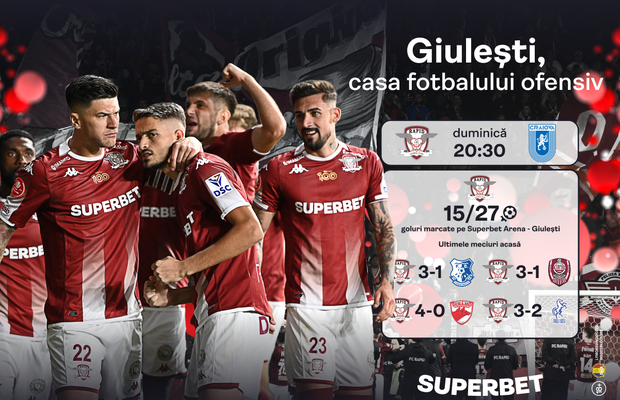 3+ în ultimele 4 meciuri de acasă pentru Rapid! Super Oferta pentru Rapid – Univ. Craiova