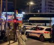 Momentul în care autocarul lui Lyon e atacat de ultrașii lui Marseille