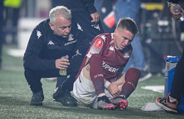 Săpunaru, veste proastă după Rapid - CSU Craiova 2-0: „Are ruptură”
