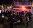 Momentul în care autocarul lui Lyon e atacat de ultrașii lui Marseille