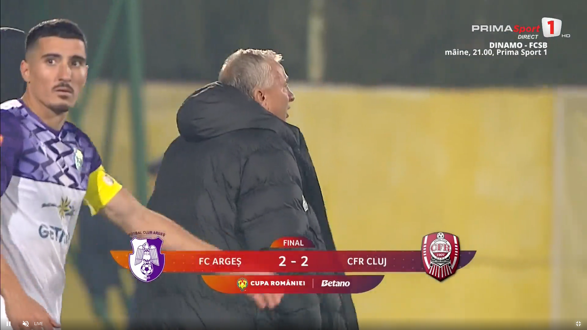 Dan Petrescu, nervos după Argeș - CFR Cluj