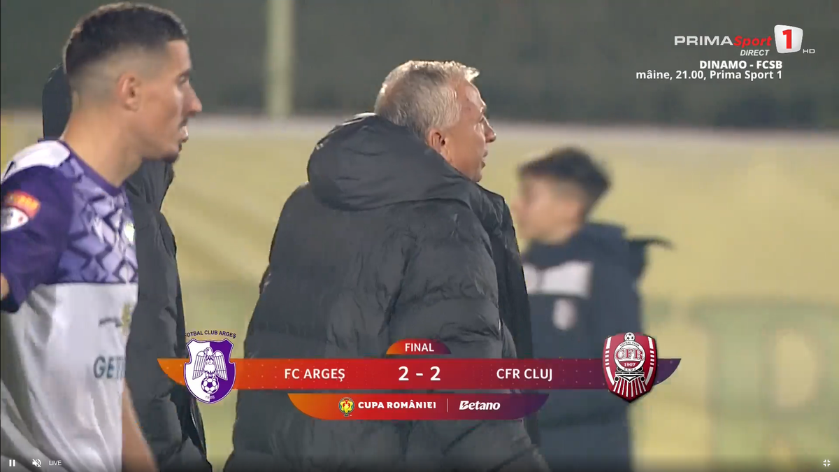 Dan Petrescu, nervos după Argeș - CFR Cluj