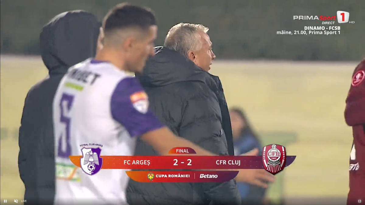 Dan Petrescu, nervos după Argeș - CFR Cluj