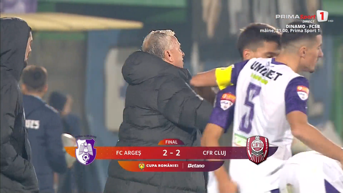 Dan Petrescu, nervos după Argeș - CFR Cluj