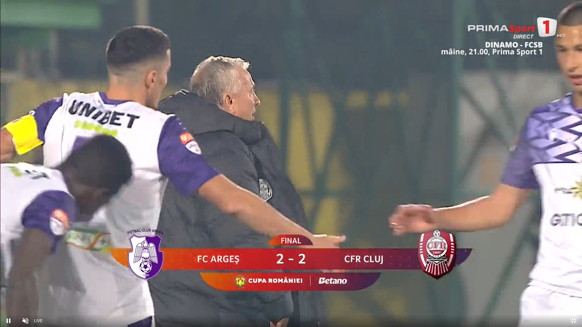 Dan Petrescu, nervos după Argeș - CFR Cluj