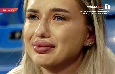 Cine este femeia care a izbucnit în lacrimi în tribune, după golul din Sănătatea Cluj - Craiova