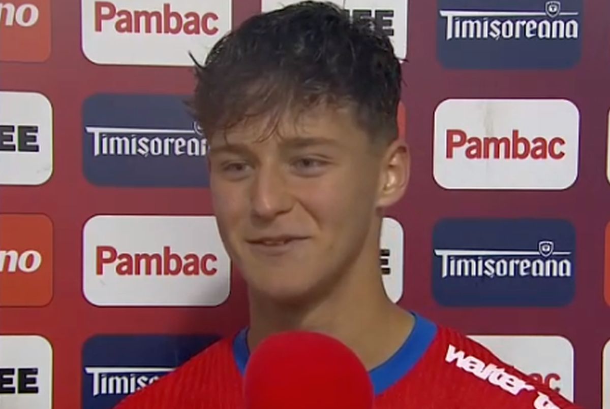 Andrei Dăncuș, 16 ani, în premieră titular la FCSB: „Ce notă mi-aș da?”