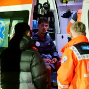 David Miculescu a ajuns la spital după accidentarea din Gloria Bistrița - FCSB, Cupa României. foto: Andrei Furnigă / GSP