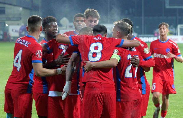 FCSB tremură la Bistrița, însă pleacă cu toate punctele din Ardeal » Miculescu a părăsit terenul în ambulanță