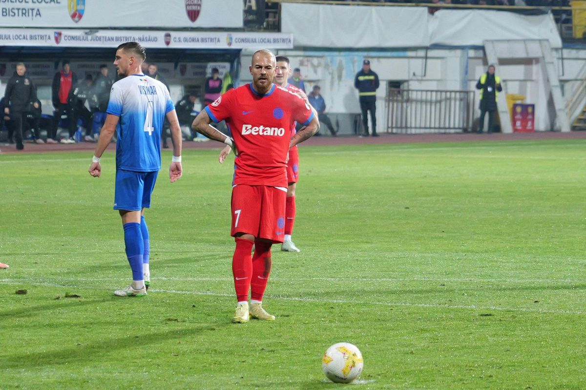 FCSB tremură la Bistrița, însă pleacă cu toate punctele din Ardeal » Miculescu a părăsit terenul în ambulanță