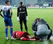 David Miculescu a ajuns la spital după accidentarea din Gloria Bistrița - FCSB, Cupa României. foto: Andrei Furnigă / GSP