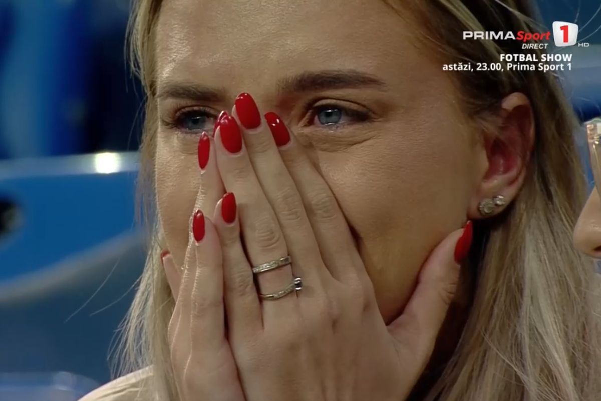 Cine este femeia care a izbucnit în lacrimi în tribune, după golul din Sănătatea Cluj - Craiova