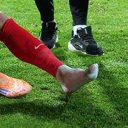 David Miculescu a ajuns la spital după accidentarea din Gloria Bistrița - FCSB, Cupa României. foto: Andrei Furnigă / GSP