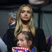 Modelul Laila Hasanovic a fost prezent în loja lui Sinner la Viena. Foto: Imago