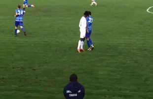 CRAIOVA II - PROGRESUL SPARTAC 1-2 // VIDEO Carlos Fortes, gest INEXPLICABIL! Și-a lovit violent un adversar și a fost eliminat direct