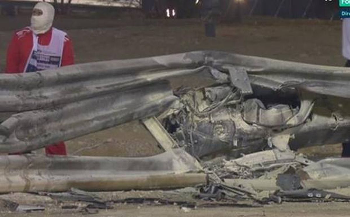 Accident - Mașina lui Romain Grosjean a luat foc. 29.11.2020