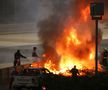 FORMULA 1. Bolidul Haas F1 pilotat de Romain Grosjean (34 de ani) a luat foc în ultima cursă de Formula 1 a sezonului, Marele Premiu din Bahrain.