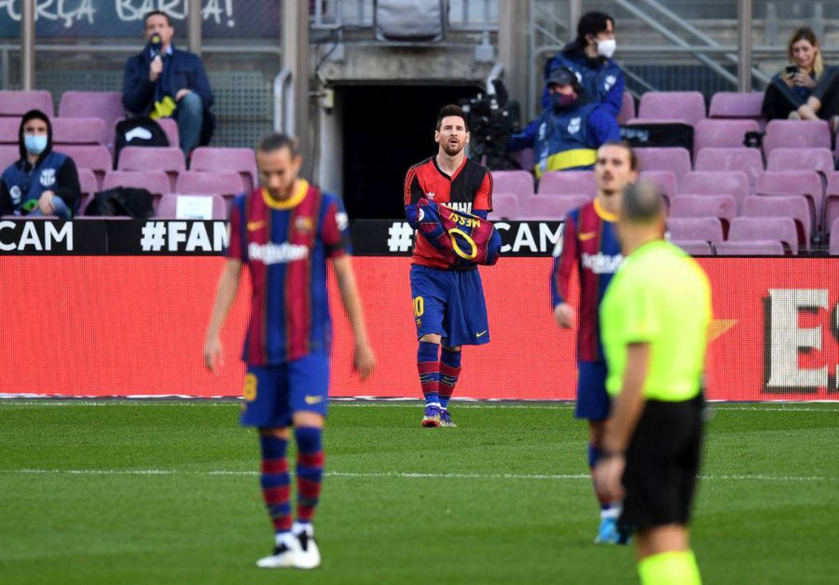 Lionel Messi Barcelona - Osasuna omagiu Maradona