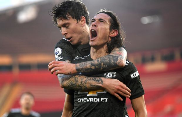 FOTO Edinson Cavani, primul meci mare de la transferul în Premier League! Cum a întors soarta în Southampton - Manchester United