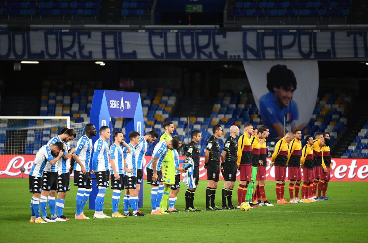Napoli - AS Roma omagii Diego Maradona
