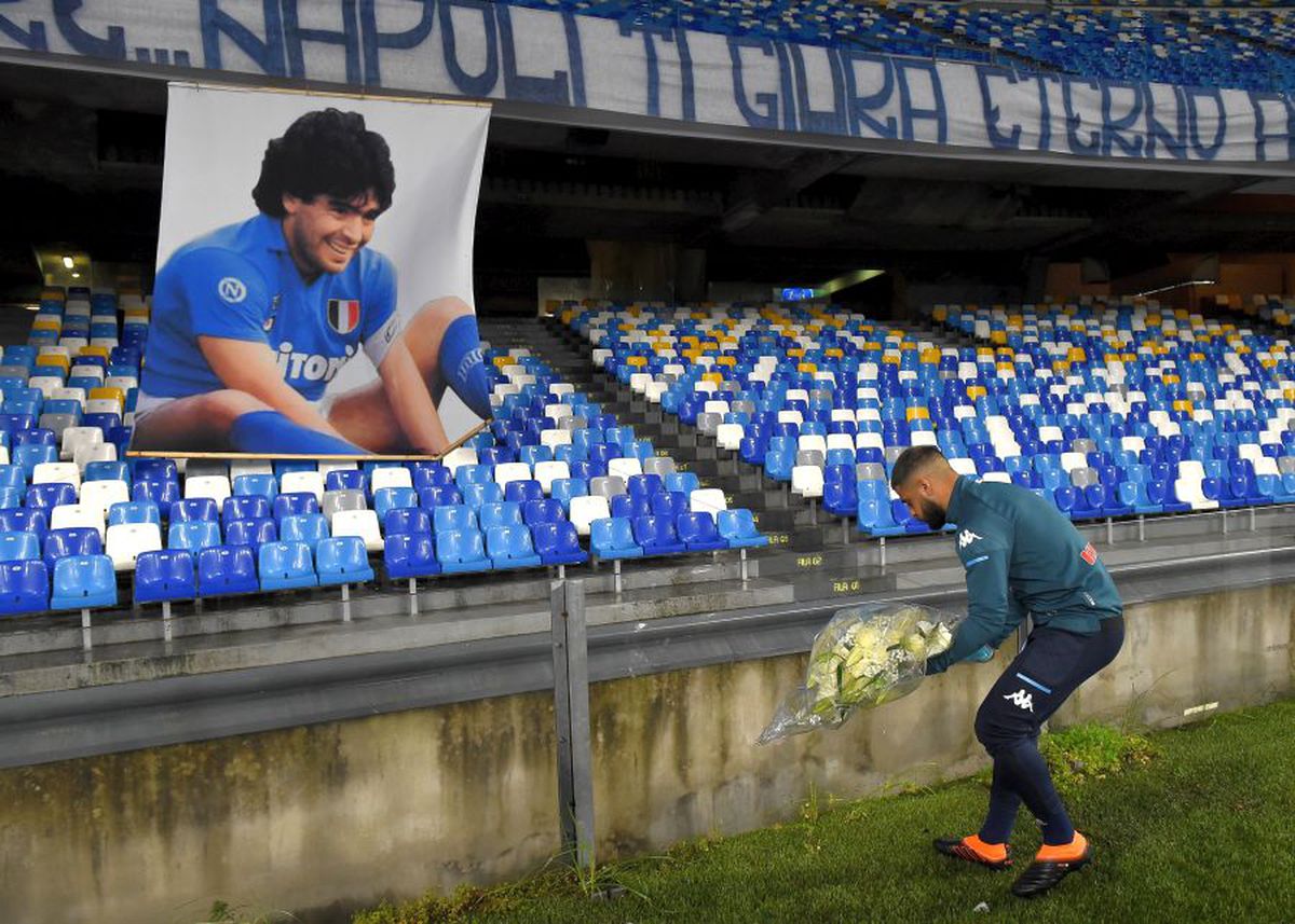 Napoli - AS Roma omagii Diego Maradona