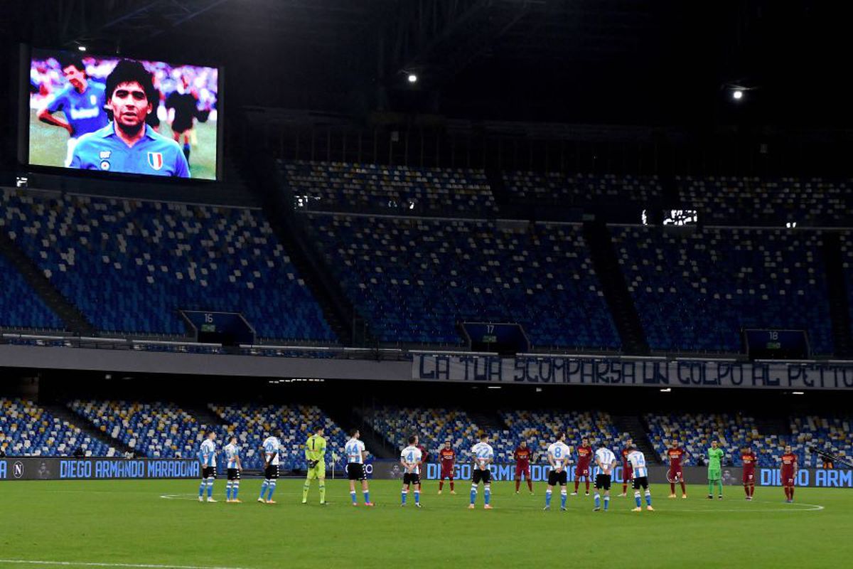 Napoli - AS Roma omagii Diego Maradona