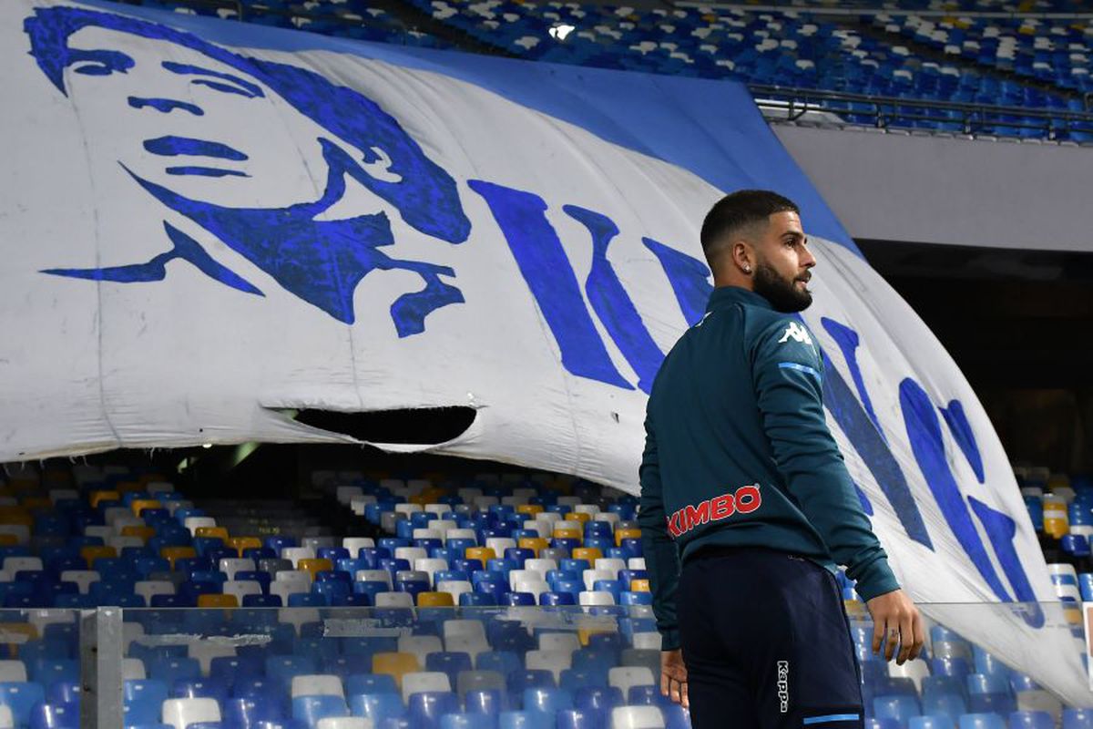 Napoli - AS Roma, meci plin de emoții, oprit în minutul 10 pentru Maradona » Gestul căpitanului Insigne după gol