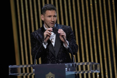 Lionel Messi, 34 de ani, starul lui PSG, a primit al 7-lea său Balon de Aur