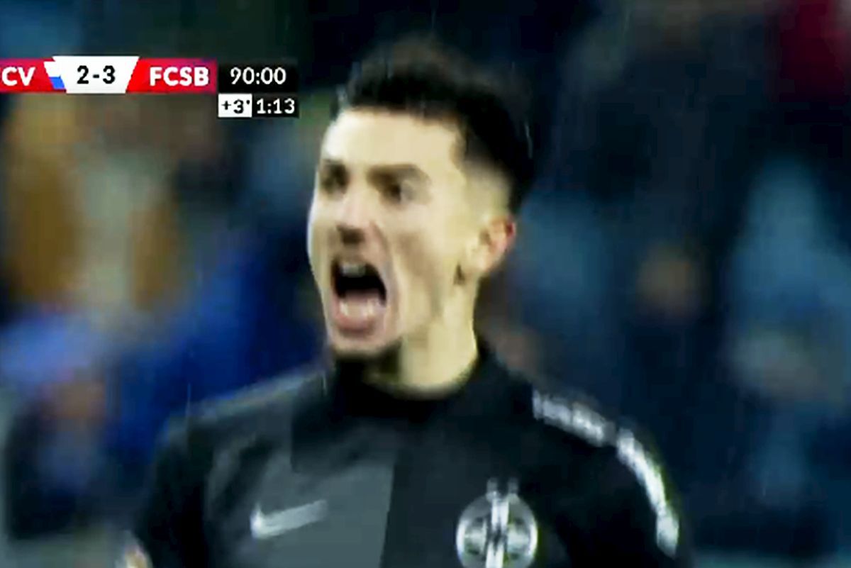 Andrei Vlad, gest spre fani în CSU Craiova - FCSB