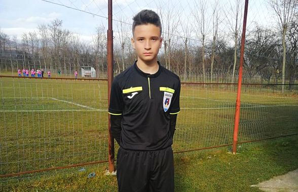 Arbitru debutant la doar 13 ani » Meciul pe care l-a condus în week-end