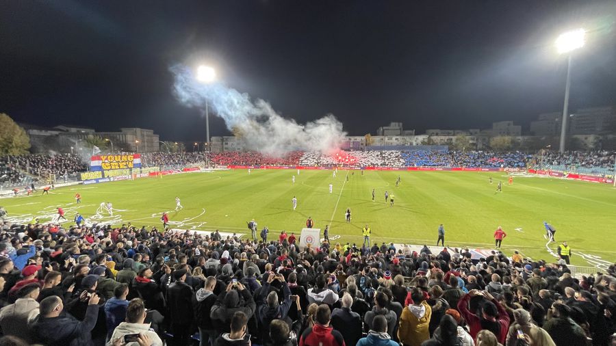 Vizibilitatea este excelentă, din orice zonă a arenei Matchday experience, episodul 13 » În amintirea vremurilor apuse! Cum e pe stadionul Oțelului: două capitole la care gălățenii primesc nota maximă
