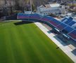 Asta le întrece pe toate! Tribuna noului stadion din Superliga, construită în jurul unei clădiri