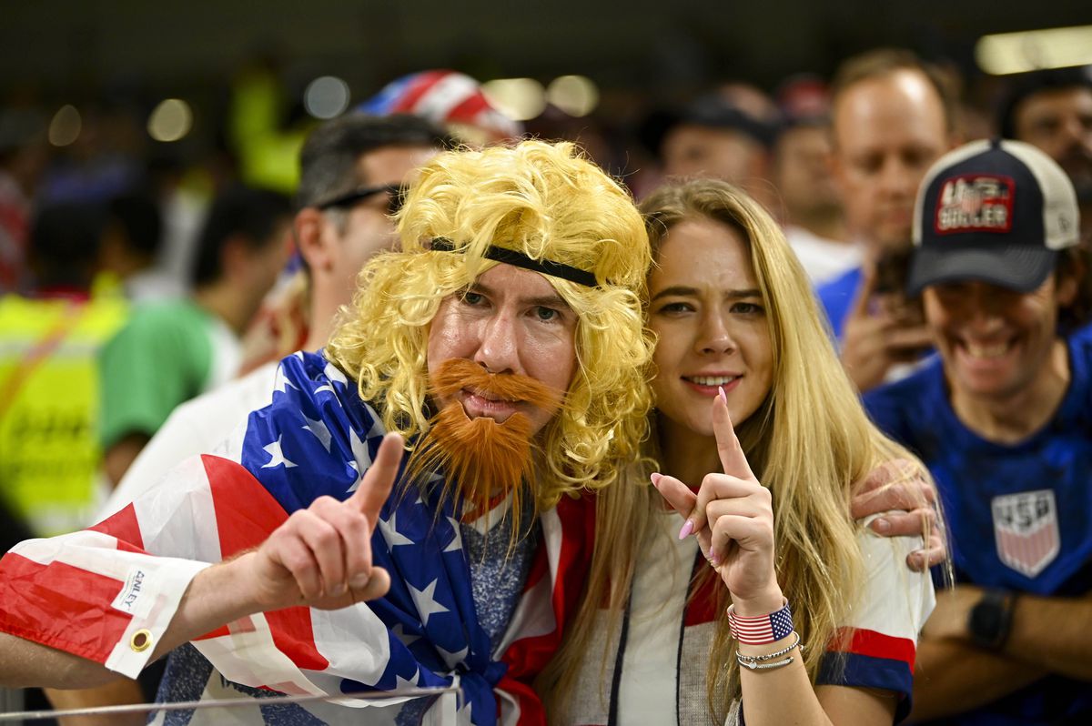 Imagini spectaculoase din tribune la SUA - Iran / FOTO: GettyImages