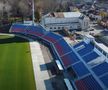 Asta le întrece pe toate! Tribuna noului stadion din Superliga, construită în jurul unei clădiri