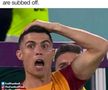 „Când echipa ta primește un penalty după ce ai fost înlocuit” » Cristiano Ronaldo a devenit subiect de glume după scenele inedite petrecute la Portugalia - Uruguay