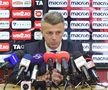 Ovidiu Burcă la conferința de adio de la Dinamo