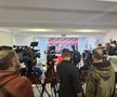 Ovidiu Burcă la conferința de adio de la Dinamo