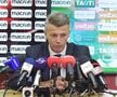 Ovidiu Burcă la conferința de adio de la Dinamo